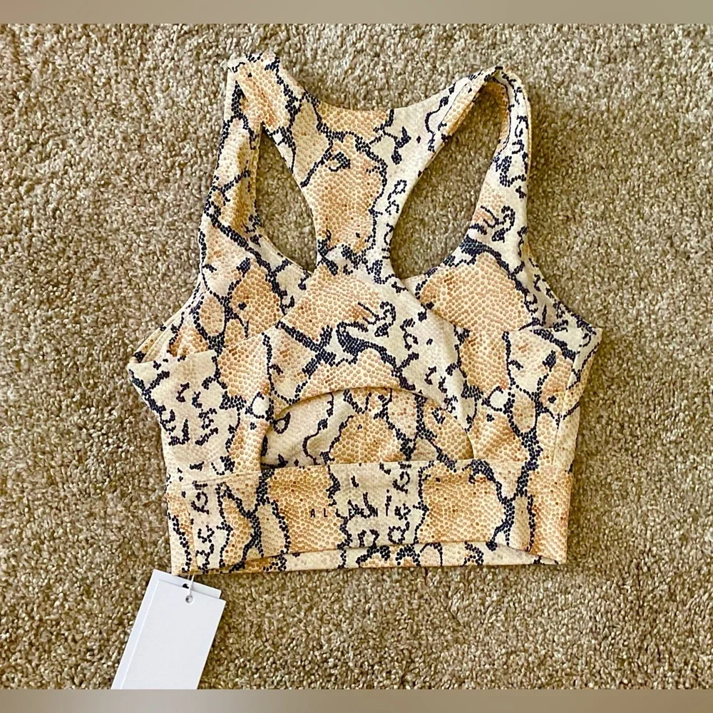 Allfenix Sports Bra Python Cutout Athletic NWT SIZE XS